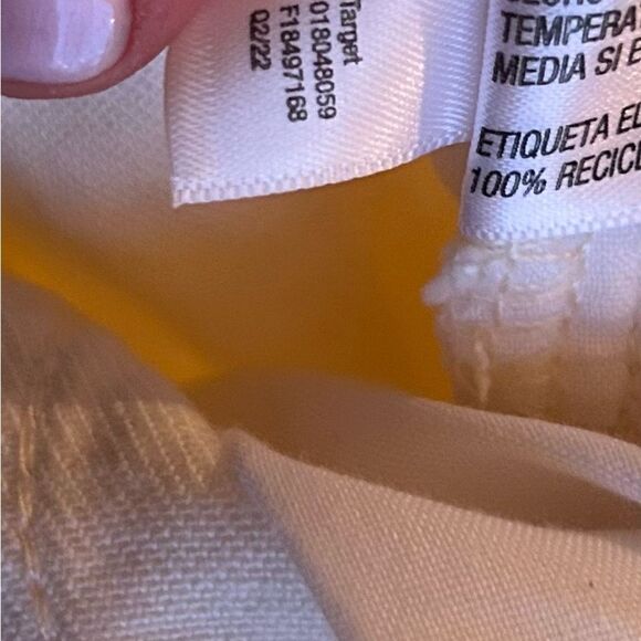 A New Day Cream High Rise Straight Denim Jeans Size 14 - Picture 3 of 9